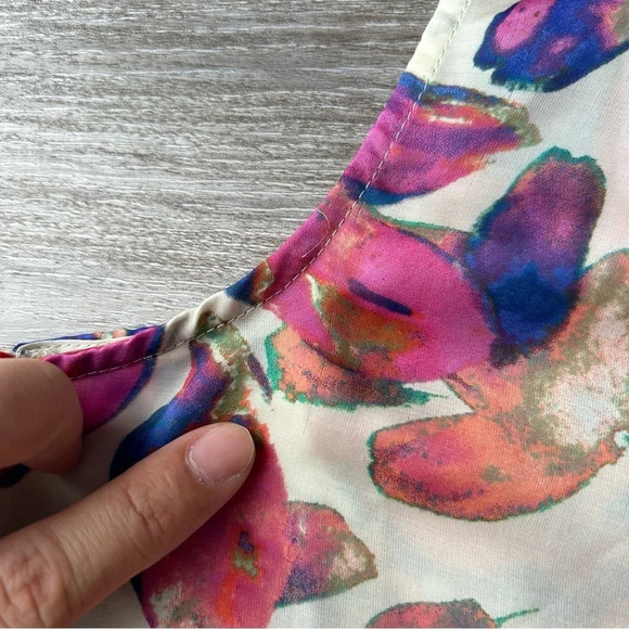 Clements Ribeiro  Floral Print Beaded Tank Top - Picture 14 of 16